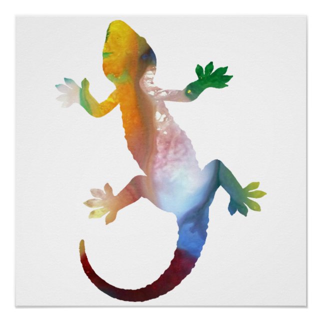 Poster Art Gecko (Devant)