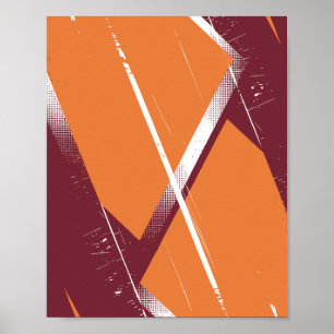 Poster Art géométrique Abstrait avec Arrière - plan de Bo