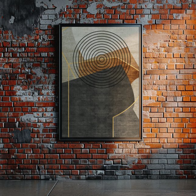 Poster Art géométrique industriel moderne 2 (Créateur téléchargé)