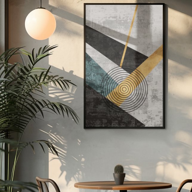 Poster Art géométrique industriel moderne 3 (Créateur téléchargé)