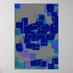Poster Art géométrique "Lake"