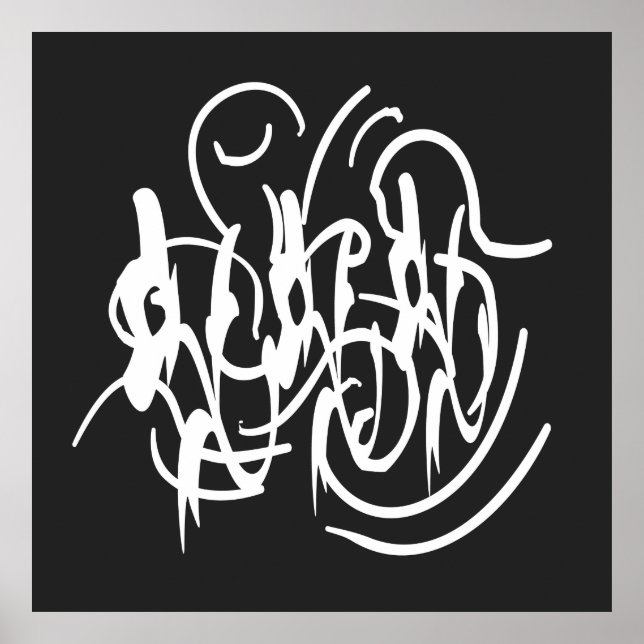 Poster Art géométrique moderne abstrait (Devant)