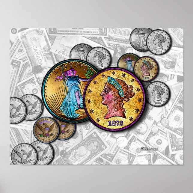 Poster & Art - Gros Coin Pop Art (Devant)