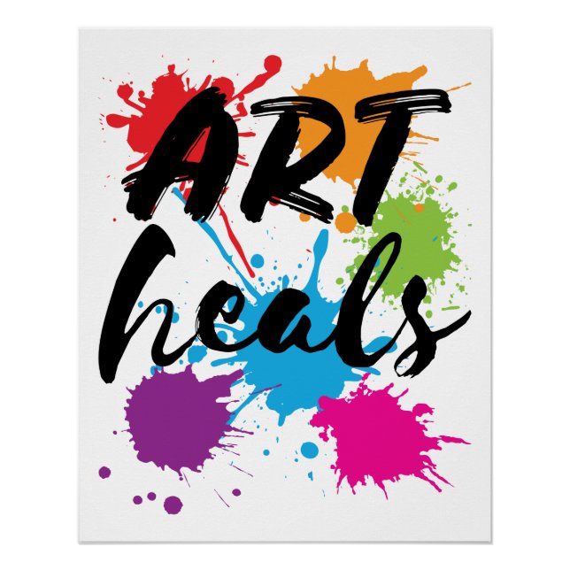Poster Art Heals Art Therapist (Devant)