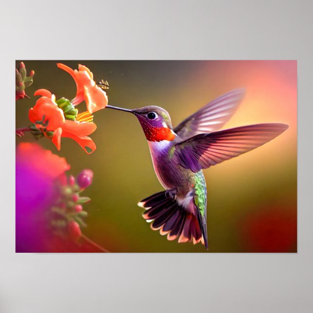 Poster Art Hummingbird (Devant)