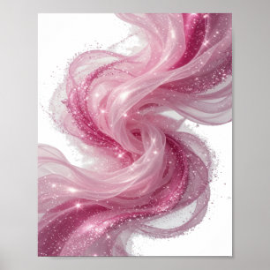 Poster Art imprimé d'art abstrait argent ABSTRACT ART v3