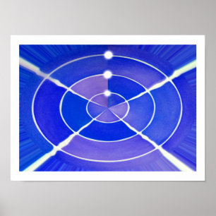 Poster Art infini bleu