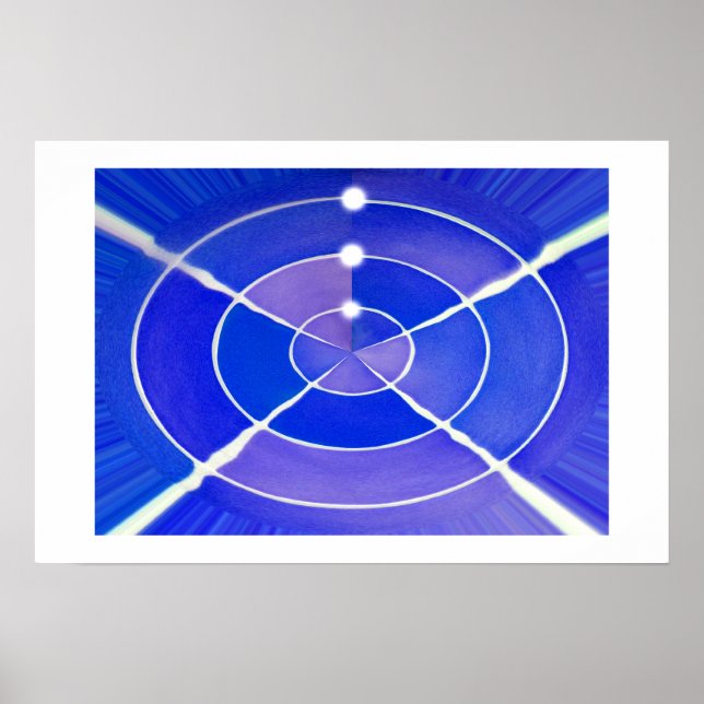 Poster Art infini bleu (Devant)