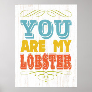 Poster Art Inspirationnel - Homard