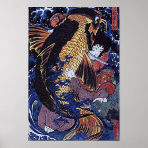 Poster Art japonais vintage