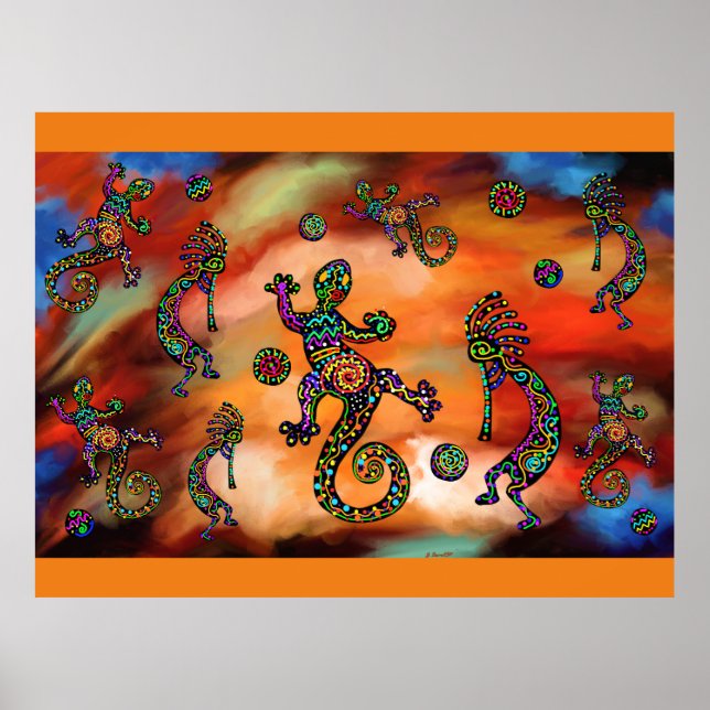 Poster Art Kokopelli (Devant)