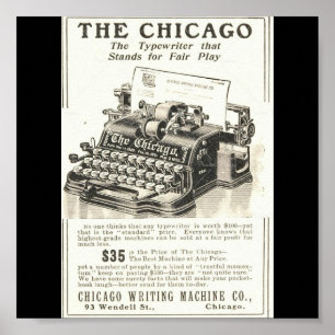 Poster Art-Le Chicago de Chicago d'Affiche-Cru