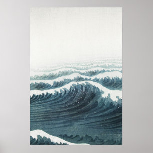 Poster Art marin gris bleu