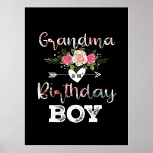 Poster Art Mère   Grand-Mère D'Un Enfant Anniversaire Ann