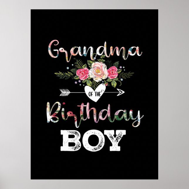 Poster Art Mère | Grand-Mère D'Un Enfant Anniversaire Ann (Devant)