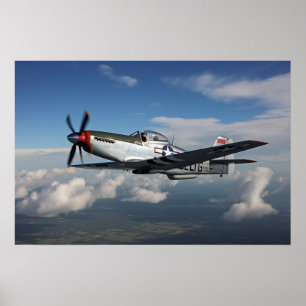 Poster Art Militärisches Flugzeug des Vintagen Kri