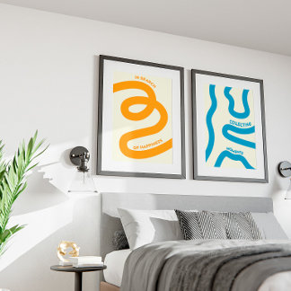 Poster Art minimaliste pour la chambre à coucher et le sa