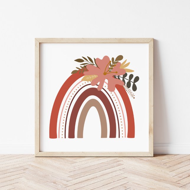 Poster Art moderne Boho Rainbow Nursery Art (Créateur téléchargé)