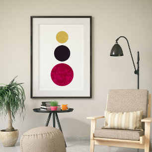 Poster Art moderne minimaliste Abstrait élégant