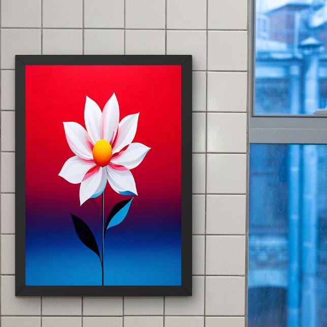 Poster Art moderne minimaliste des fleurs (Créateur téléchargé)