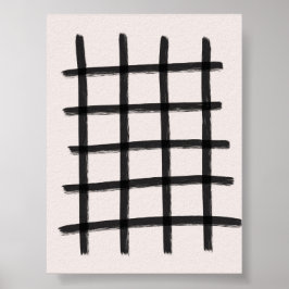 Poster Art moderne minimaliste noir et blanc