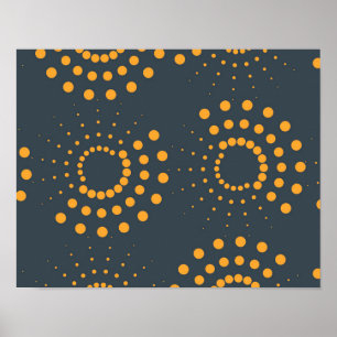Poster Art motif géométrique moderne, simple et abstrait