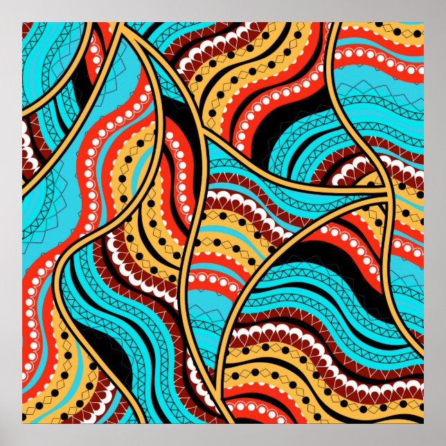 Poster Art Motif tribal ethnique (Devant)