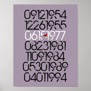Poster Art Mur Drôle - Style Distressed - 4 Enfants