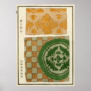 Poster Art mythologique du phénix chinois de 1880