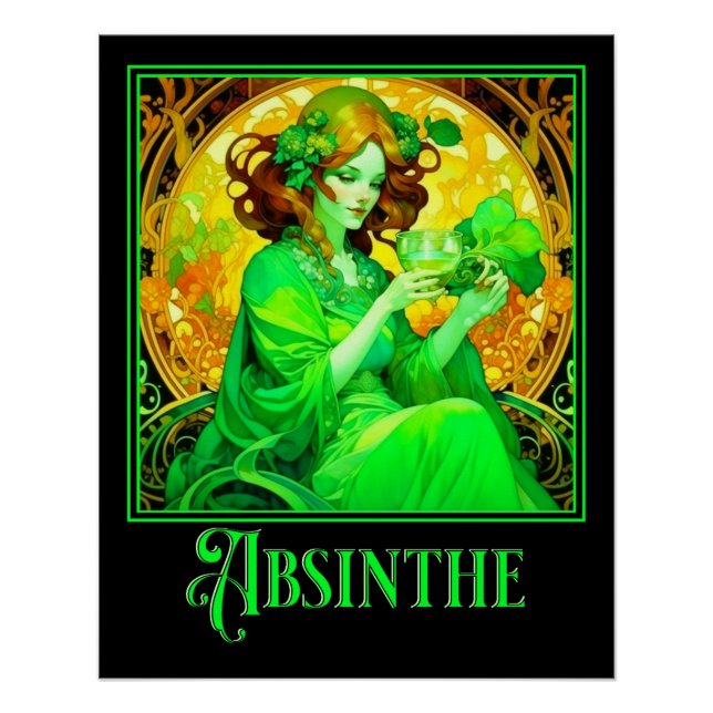 Poster Art Nouveau Absinthe (Devant)