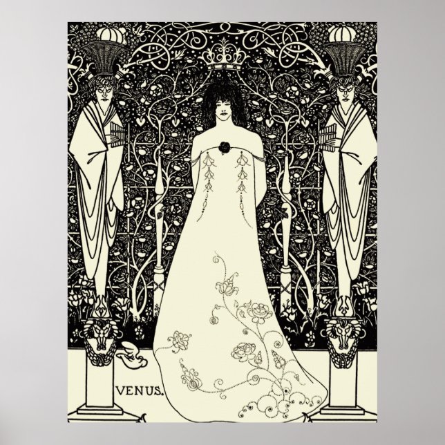 Poster Art Nouveau Aubrey Beardsley Venus (Devant)