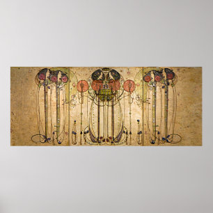 Poster Art Nouveau Charles Mackintosh The Wassail