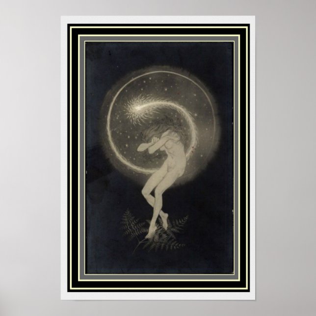 Poster Art Nouveau "Danse Temple de l'âme" 13 x 19 (Devant)