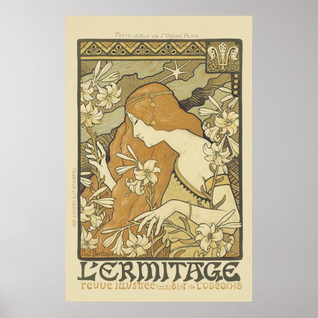 Poster Art nouveau 'Ermitage (Devant)