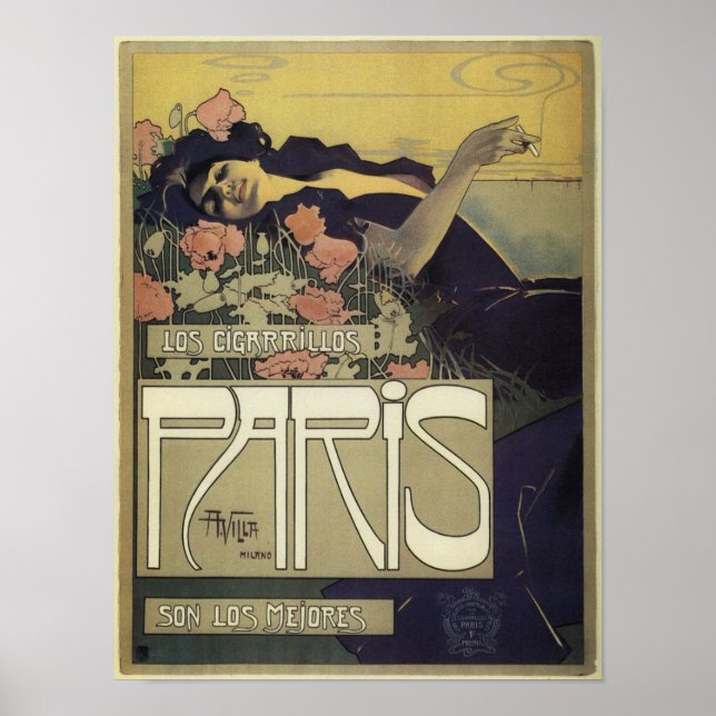 Poster Art Nouveau Paris (Devant)