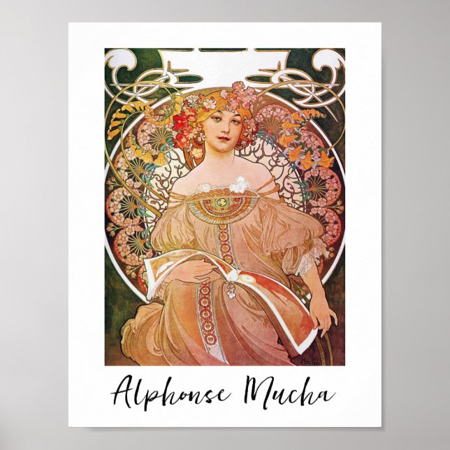 Poster - Art Nouveau 'Réverie' (Vorne)