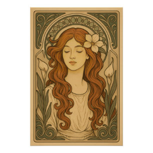 Poster Art Nouveau Style Femmes Art