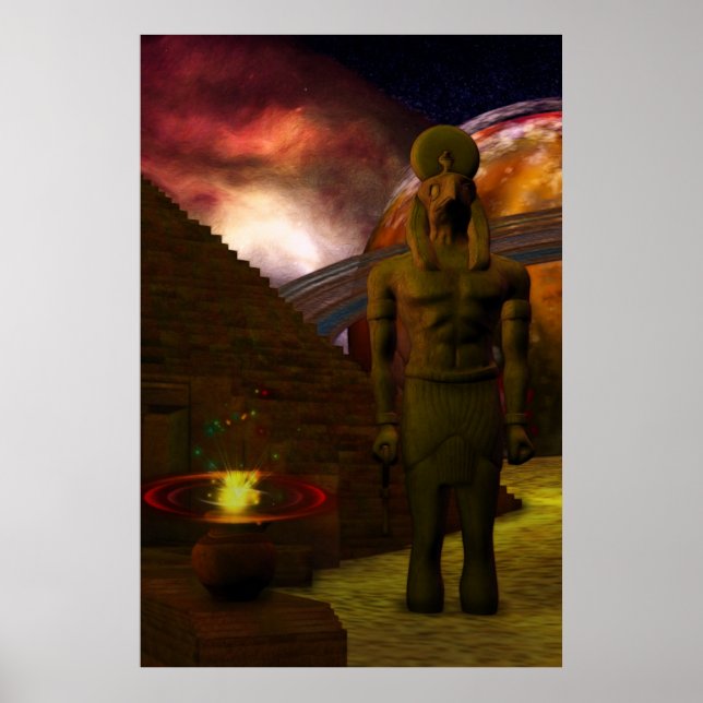 Poster Art numérique 3D égyptien en hausse (Devant)