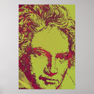 Poster Art numérique de Ludwig van Beethoven