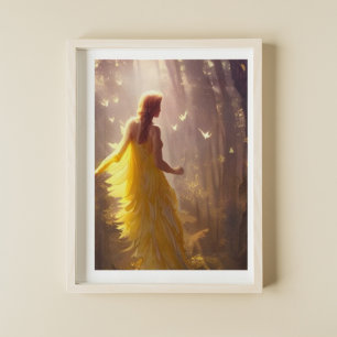 Poster Art numérique des amis de la Forêt magique