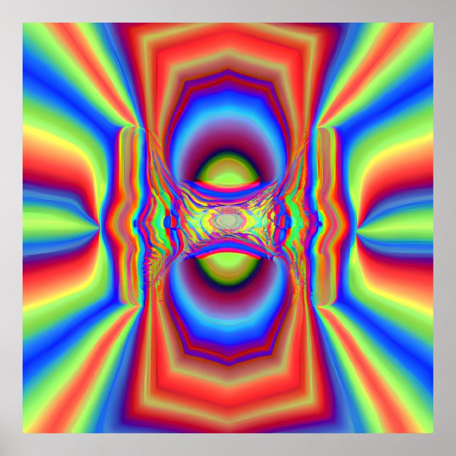 Poster Art numérique d'intersection dimensionnelle (Devant)