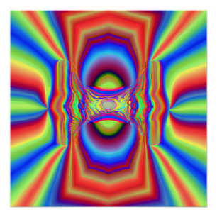 Poster Art numérique d'intersection dimensionnelle