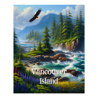 Poster Art numérique inspiré par la nature de l'île de Va