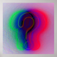 Art numérique moderne | Mur de questions couleur n