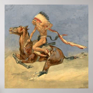 Poster Art occidental de Frederic Remington “Danse de gue