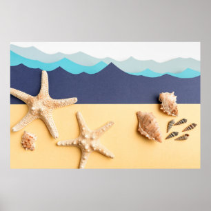 Poster Art Ocean Wave