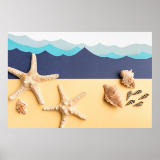 Poster Art Ocean Wave