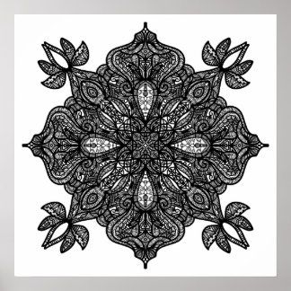 Poster Art ornemental (petite taille 12,80 $)