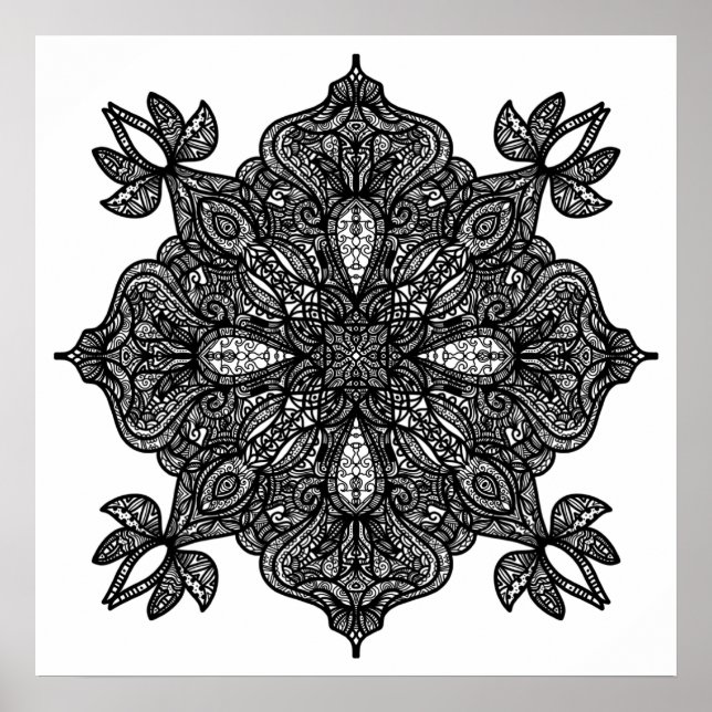 Poster Art ornemental (petite taille 12,80 $) (Devant)