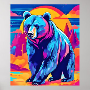 Poster Art Ours Vibrant